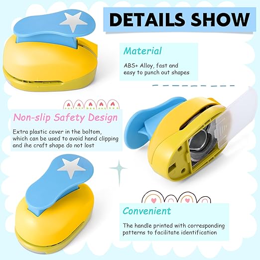 CHENGU 16 Pcs Craft Holes Punch Paper Punchers Scrapbook Punches - Image 3