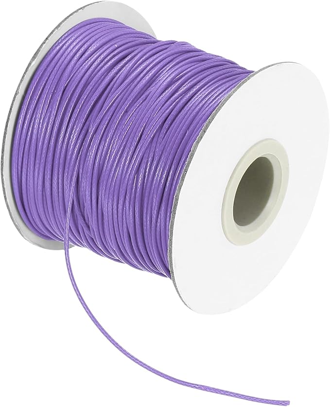 MECCANIXITY Waxed Cord 1mm Waxed Thread 87 Yard Wax String Leather Cord by MECCANIXITY