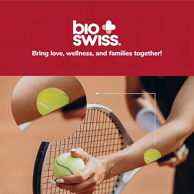 BioSwiss Bandages, Tennis Ball Shaped Self Adhesive Bandage Set, Latex Free, Sterile Wound Care, 24 Count
