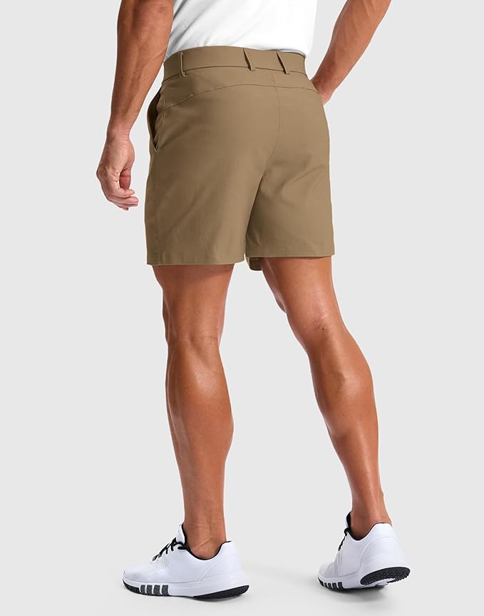 G Gradual Men's Golf Dress Shorts 5"/ 7"/ 9" Stretch Casual Work Flat Front Shorts for Men with 3 Pockets Quick Dry