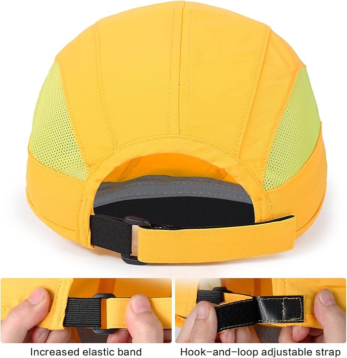 HH HOFNEN Quick Dry Baseball Cap Unstructured Running Cap Water-Resistant UPF 50+ Mesh Golf Sun Hats for Men Women