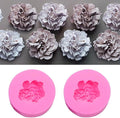Wehous 2PCS Carnation Flower Candle Molds, 3D Flower Fondant Chocolate Cake by Wehous