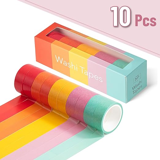 Mr. Pen- Washi Tape Set, 10 Rolls, Summer Design, Decorative Tape, Washi Tapes - Image 2