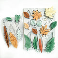 2PCS Leaf Silicone Molds, Tree Leaves Shape Cake Fondant Mold, 3D Unique by Wehous