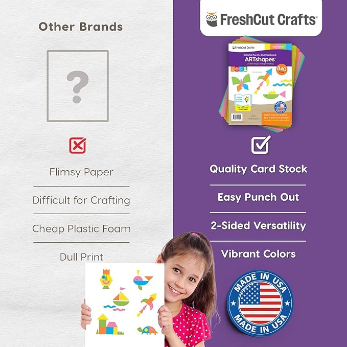 ARTshapes 840 pc Creative Paper Shapes Pack - Image 5