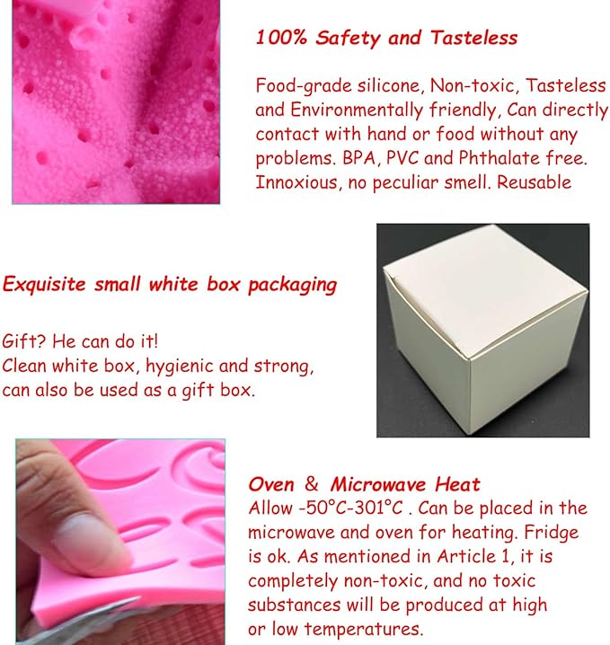 Soap Molds Carnations Flower, 3D Flowers Silicone Handmade DIY Candy Melt Mold - Image 4
