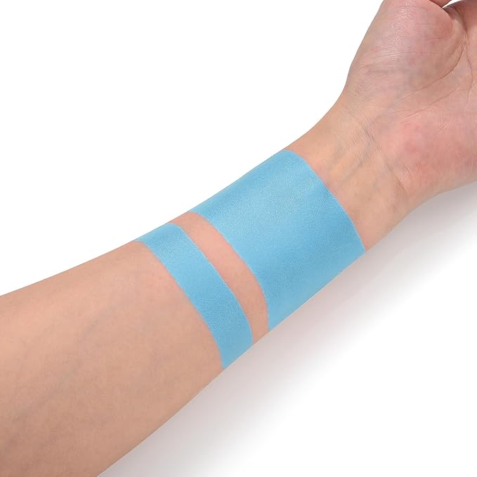 CCbeauty Light Blue Eye Black Stick For Baseball Football Softball Lacrosse Accessories, Baby Blue Anti-Glare EyeBlack, Waterproof, Last All Game, Smooth Application, High Pigmented Color