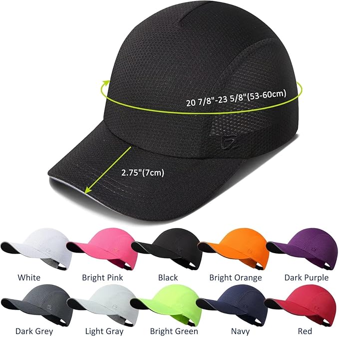 GADIEMKENSD Women's Race Day Running Cap Performance Mesh Hat - Excellent Ventilation, Lightweight, Reflective Safety