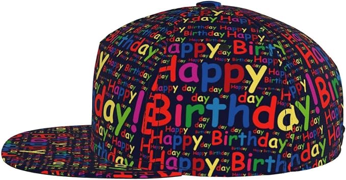 Fashion Snapback Hat for Men Women, Hip Hop Style Baseball Cap Flat Bill Hats Adjustable Trucker Sun Hat