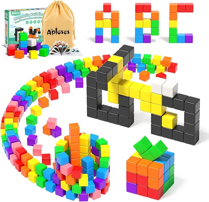 54 PCS Magnetic Blocks, Magnetic Building Blocks by MagneticBuildingBlocksfortodders