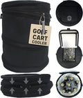 InTheZone Golf Cart Cooler – Soft-Sided, Collapsible, Insulated Cooler Bag | Attaches to Cart Basket or Fender | Durable, Leakproof, Portable – Great Gift for Golfers.