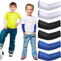 SATINIOR 6 Pairs Arm Sleeves for Kids, Compression UV Cooling Arm Sleeve for Baseball Football Youth Boy Girl Sports