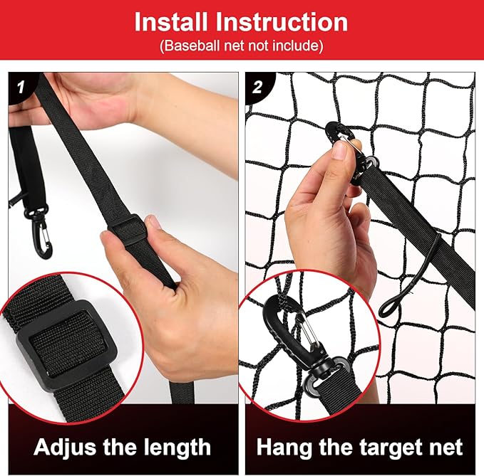 Waterproof Strike Zone Target Net,19 * 27in Clear Numbered Strike Zone,Adjustable and Durable Pitching Net with Strike Zone for Baseball&Softball Net,Applicable for Various Age Pitching Training