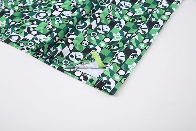 Alex Vando Mens Golf Shirt Moisture Wicking Quick-Dry Print Performance Polo Shirts for Men
