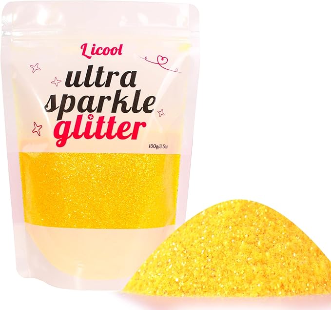 100g/3.5oz Pack Iridescent Rainbow Fine Glitter by LICOOL+GLITTER