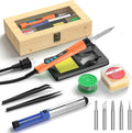 Soldering Iron Kit, 190W Soldering Gun, 110V LED Solder Kit by Crtsweker