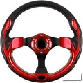 Golf Cart Steering Wheel, Skid Steering Wheel, Universal Golf Cart for Club Car EZGO RXV and TXT, Yamaha, Precedent Tempo, DS