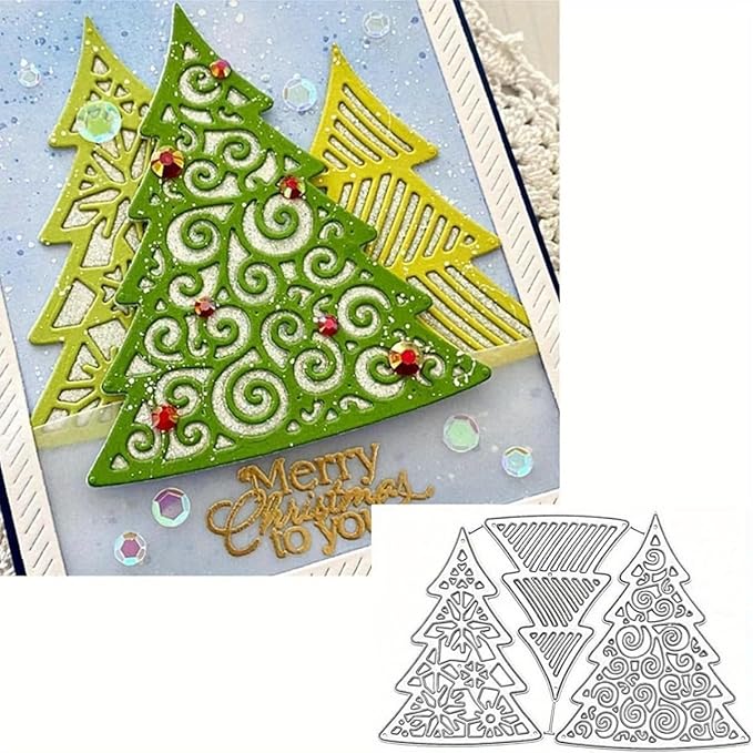 Metal Cutting Dies DIY Merry Christams Embossing Stencil Template Scrapbooking - Image 3