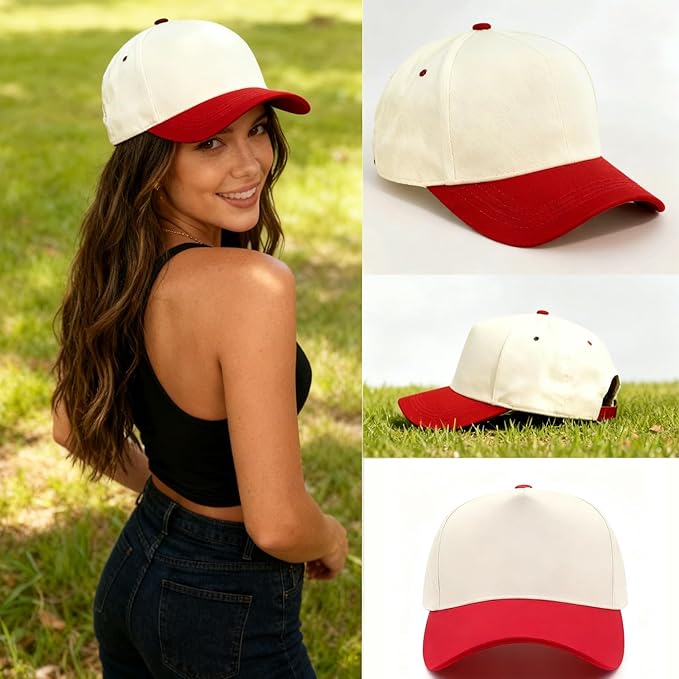 Hat Funny Embroidered Trucker Hat Adjustable Two Tone Snapback Canvas Baseball Cap for Womens