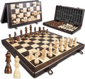 Magnetic Wooden Chess Set for Adults Kids by ELONGDI
