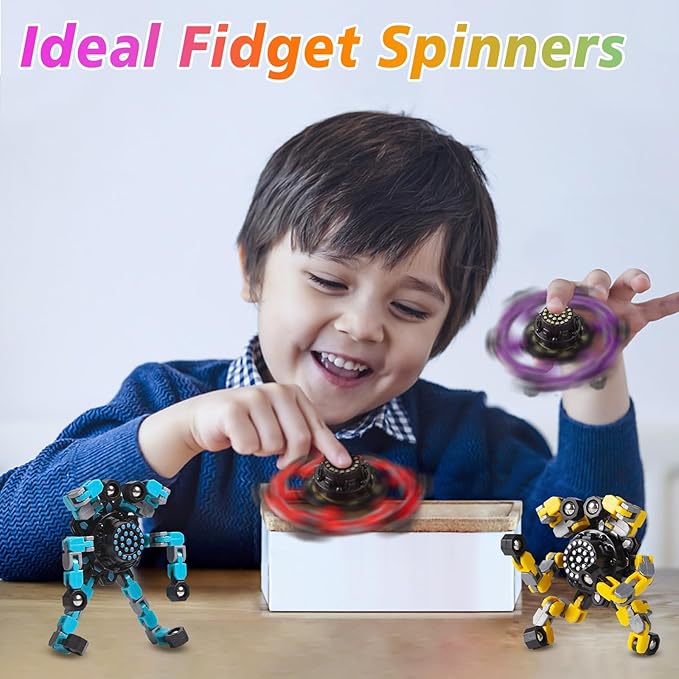 Fidget Spinners for Kids and Adults Stress Relief Sensory Fidget Toys for Boys - Image 2