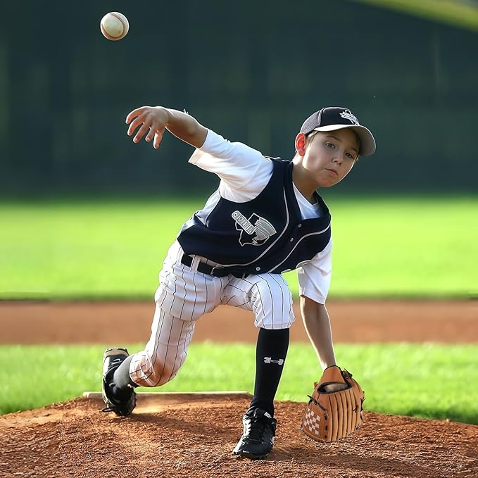 Baseball Glove + Ball Sets, Softball Glove, Baseball Mitt, 10.5''-12.5'' for Youth/Adult Training and Beginner Play, Synthetic Leather Softball Mitt