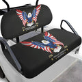 Yewatlles Golf Cross Golf Cart Seat Covers, Personalized Golf Cart Seat Cover Keeps Seat Cool and Clean, Fits in Club Car and Other 2-Seat 250th American Anniversary