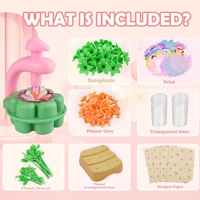Fabric Flower Bouquets Toys, DIY Craft Kits Toys - Image 3