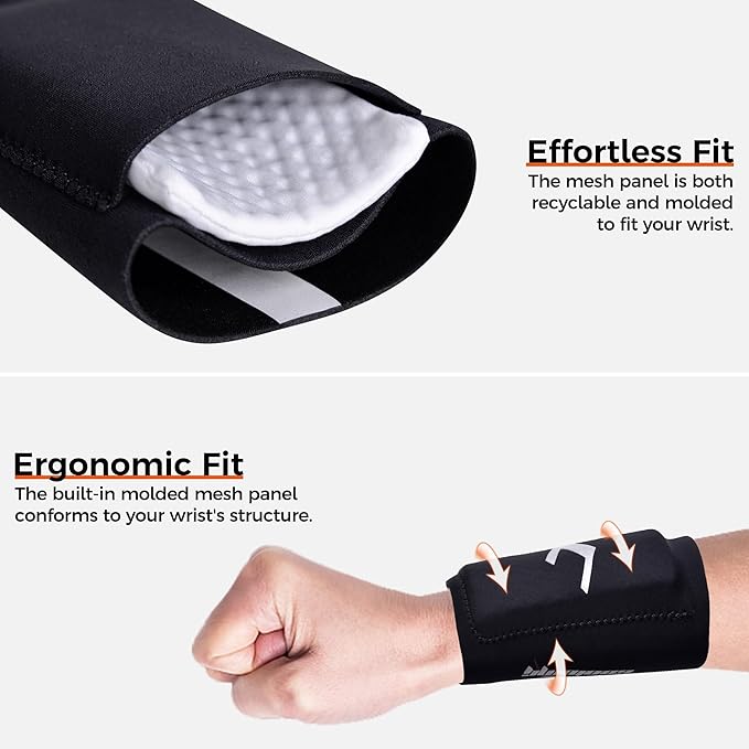 COOLOMG Baseball Softball Wrist Guards with Panel Shield Protective Handband for Batting and Fielding,1 Piece