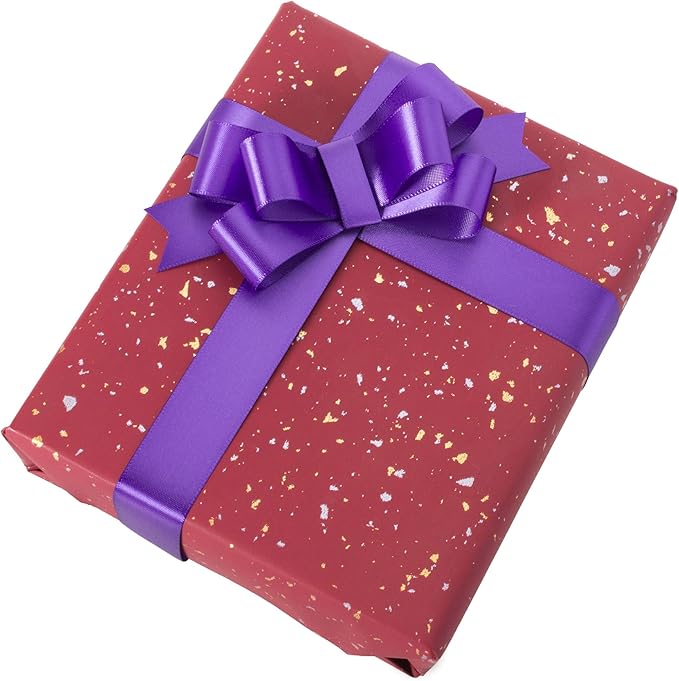 1 Inch Purple Ribbon, 50 Yards Craft Polyester Satin Ribbon Perfect - Image 4