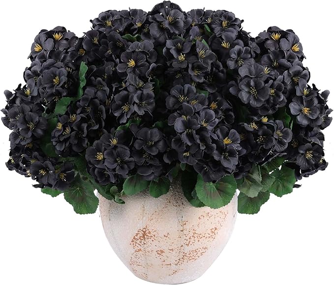 Hananona 12 Pcs Artificial Geranium Flowers - Image 9