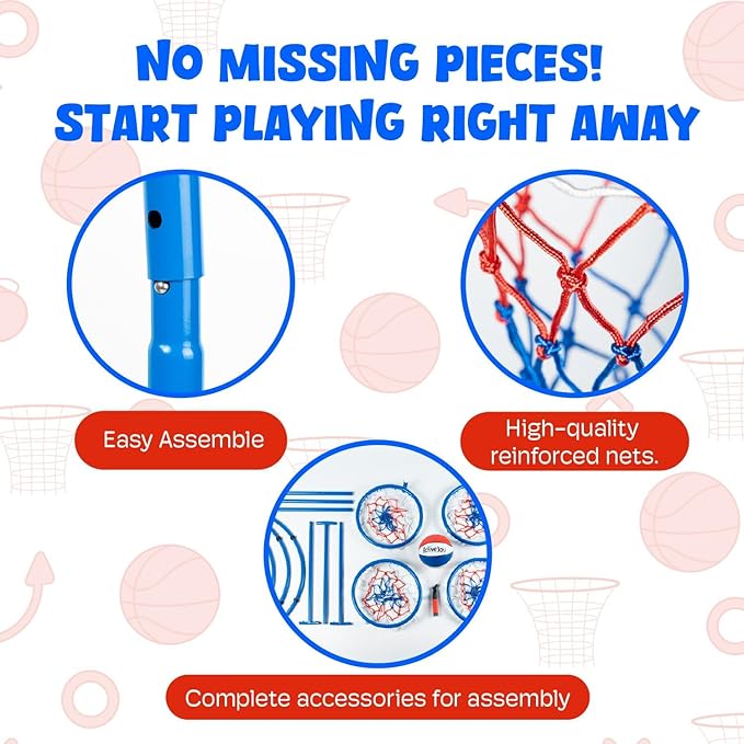 Activejoy- 4 Hoop Basketball Set - Image 9