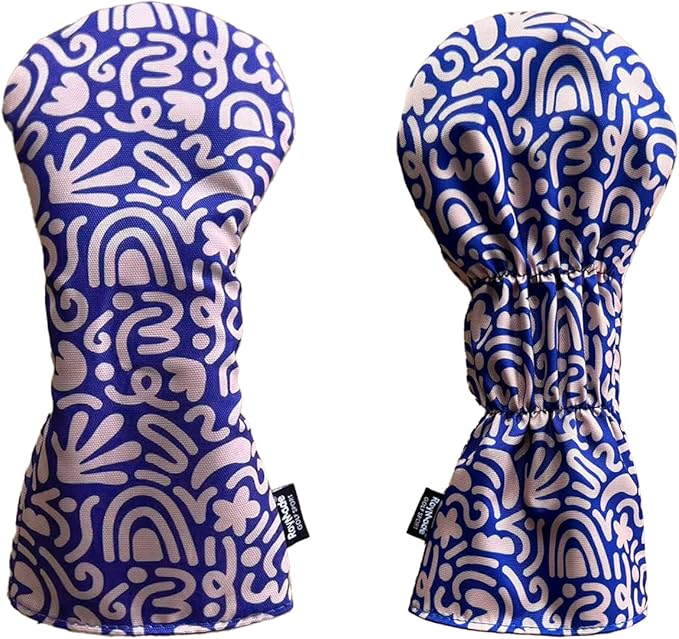 ROYMADE Golf Club Head Covers, 4-Piece Set,Waterproof Headcovers for Driver, Fairway Wood and Hybrid, with Interchangeable No. Tags 2/3/4/5/6/7/X Golf Accessories for Men Women