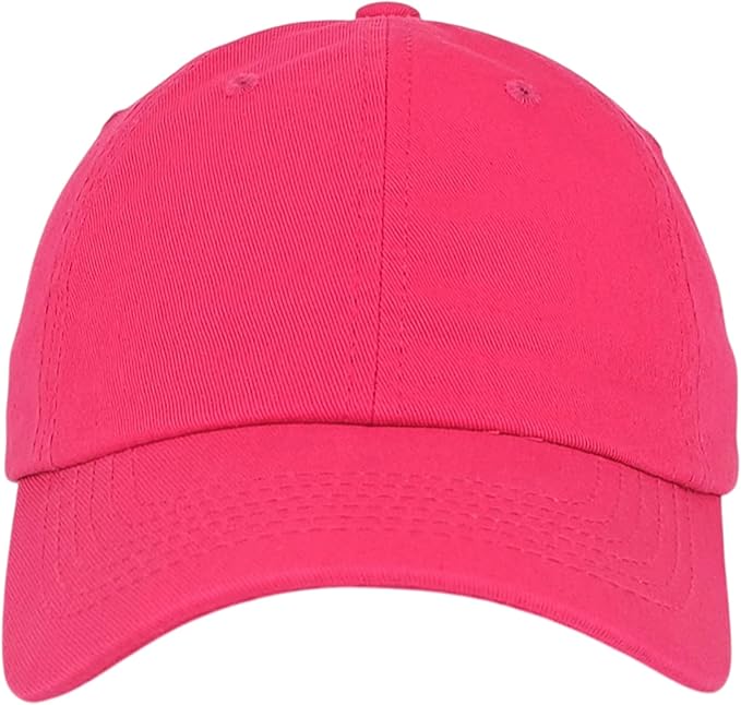 Classic Dad Hat Cotton, Low-Profile Plain Baseball Cap, Adjustable, Breathable and Packable