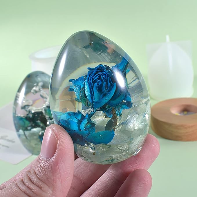 3 Pack Silicone Egg Cake & Candle Molds - Image 3