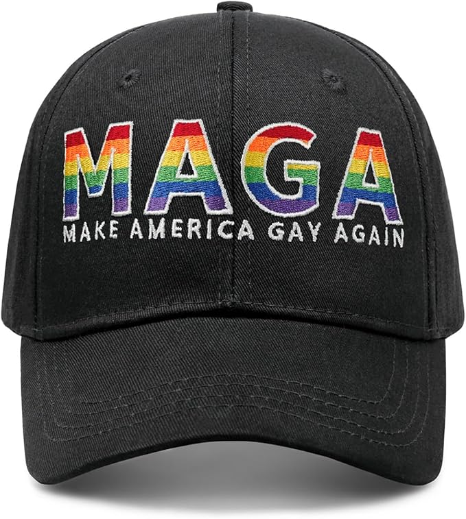 Gay Pride Rainbow Trucker Hat for Men and Women LGBT Embroidered Adjustable Washable LGBTQ Baseball Cap Gifts