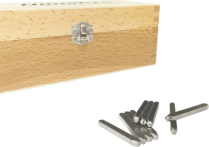 HimaPro Letter and Number Stamp Set 36pcs 40Cr Alloy Steel Metal Stamp Number & - Image 4