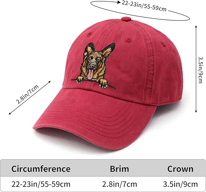 Pet Dog Lover Gifts,Embroidered Dog Baseball Hats for Men Women Dad Mom
