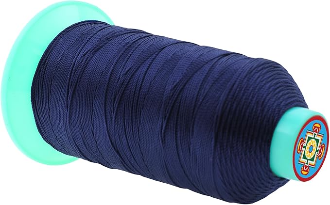Mandala Crafts Bonded Nylon Thread Navy Blue Heavy Duty Sewing Threads - Image 2