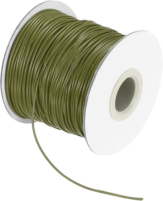 MECCANIXITY Waxed Cord 1mm Waxed Thread 87 Yard Wax String Leather Cord by MECCANIXITY