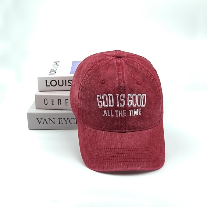 Faith Christian Patriotic Embroidered Baseball Cap, Vintage Cotton Dad Hat for Men Women, Birthday