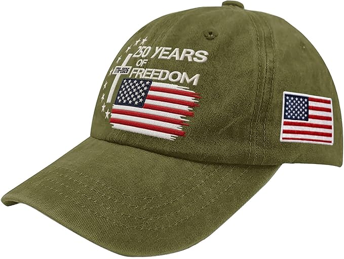 US 250th Anniversary Hat, Patriotic Embroidered Cap, 1776-2026 Freedom Celebration, 250 Years American History Gift Patriots