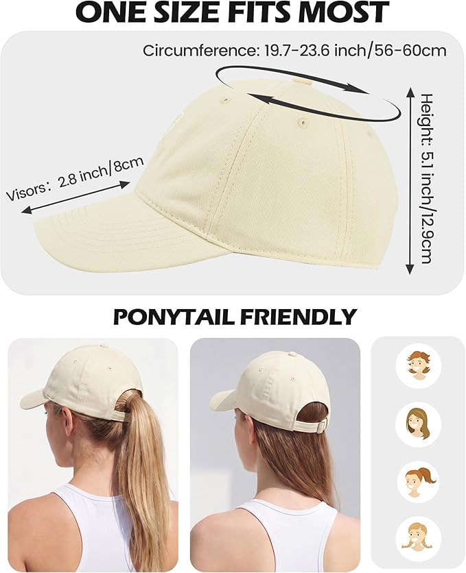 American Trends Womens Baseball Caps Cute Heart Dad Hat, Adjustable Cotton Unisex Cap for Workout, Golf & Everyday Wear