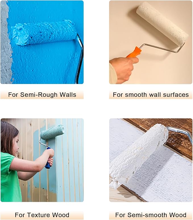 20 Pieces Paint Roller Cover, 6 inch Microfiber Roller Covers, Washable Covers - Image 5