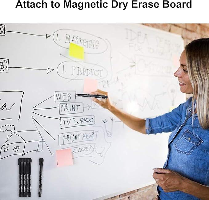 Browill Magnetic Dry Erase Markers, Dealkits Low Odor White Board Markers - Image 6
