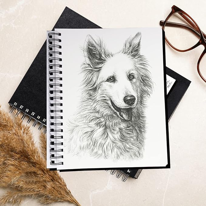 Conda 8.5"x11" Hardbound Sketch Book, Double-Sided Hardcover Sketchbook - Image 7