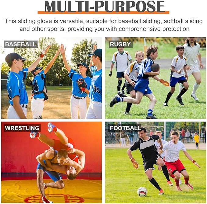 Geyoga Christian Sliding Mitt Cross Baseball Softball Religious Glove Sliding Mitt Baseball Guard Accessories and Protective Gear Left/Right Hands - Hand and Wrist Protection