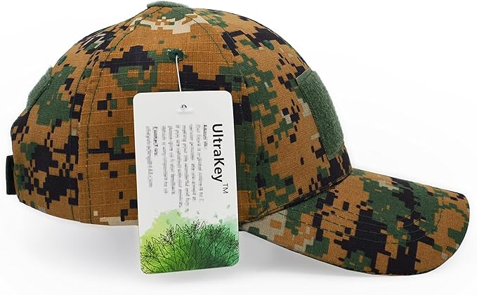 UltraKey Military Tactical Operator Cap, Outdoor Army Hat Hunting Camouflage Baseball Cap