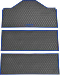 Xtreme MATS Evolution D5 Golf Cart Floor Mat Set - Rubber Double Diamond Design - Fits DMAX, D5, 2+2, 4F, 6F, Including Evolution Maverick and Ranger Trims