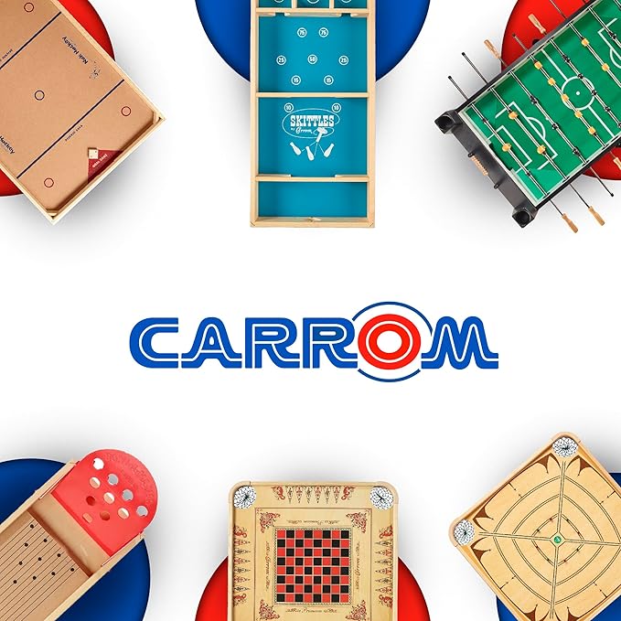 Carrom Champion Nok Hockey Game Equipment Set — Includes 2 Sticks and 2 Wood - Image 5